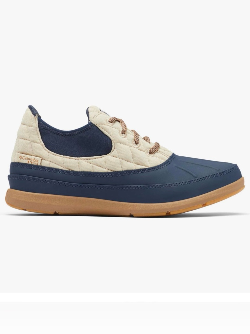 Columbia womens Delray Duck Ii PFG Hiking Shoe, Oatmeal/Collegiate Navy, 8 US